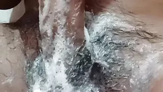 Masturbation in bathroom