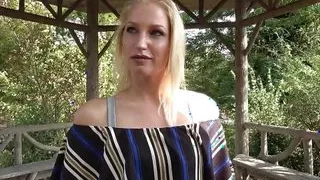 Dutch blonde girl fucked hard by a hard big white cock