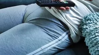 Great cameltoe from a horny stepmother