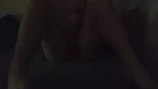 Cute teen boy touches himself while his parents are in another room