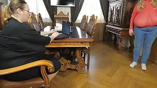 Milly's job interview  (lilydreamboobs)