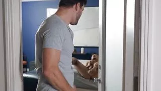 Angel Rivera Leaves His Door Open When Masturbating So Brysen Can Easily Watch Him Doing His Thing With His Toy - MEN