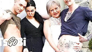 Horny stepmoms catch Bi cock suckers at LetsGoBi