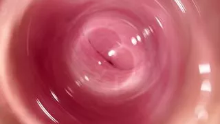 Camera Deep inside Mia's small pussy