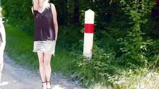 Lucille, fucked in the forest by her boyfriend