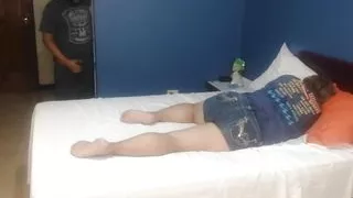 Undressing stepmother married to dad stepson eagerly watches her