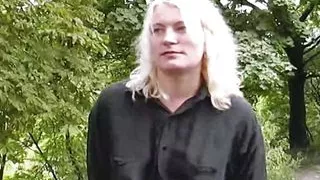 All natural babe from Germany taking two cock at the same time