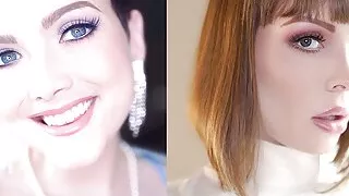 Jade Valentine and Aliya Brynn Suck, Jerk and Deepthroat the Love Stick