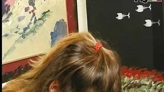 Hairy slut loves to take two cocks in her pussy in desire with double penetration scene 04 from the movie Il troione