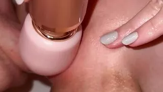 Wife cumming while being fucked