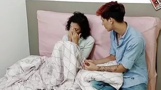 My stepbrother helps me get even with my ex-boyfriend's cuckold - Porn in Spanish