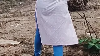 Risky Quick Public Sex in jungle with big tits girlfriend