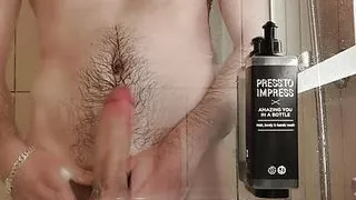 Make my cock cum in hotel bathroom