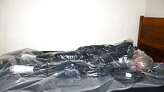 May 18 2023 - VacPacked in my Phantom Sauna Suit with my PVC face shield and aprons