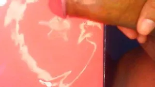 big cock masturbation horny man solo top view