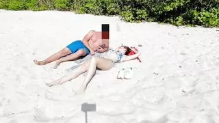 Wife gets fucked by a stranger at the beach while hubby is recording, cuckold wife, cuckold husband, share my wife, slut