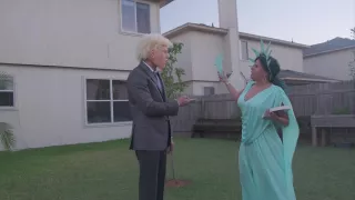 Tiny Dick Narcissist Buffoon Gets What He Deserves From - Lady Liberty