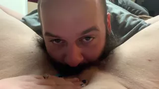 Tom Eating J Through His Bushy Beard