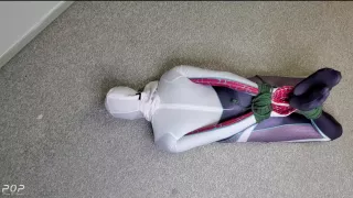 Spider Gwens Bondage Escape Practice #1 - First Try At A Bondage Escape