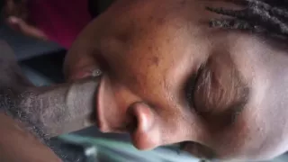 Quick Throat Before She Eats