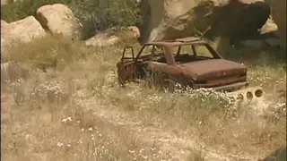 Hot blonde teen hops on oldie