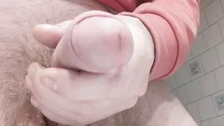 Dripping lot's of precum and peeing in the end