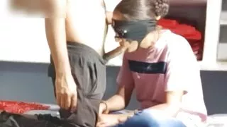 newly married indian desi bhabi sucking cock like a lollipop she is hungry for huge cock she want two cock but i hava on