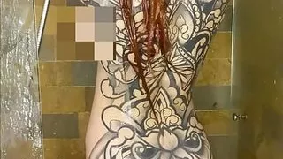 7 Satisfying my pussy while taking a shower OF FREE giaredfire