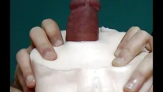 Fat cock cumming sticky cream dripping dripping down from head (after fucking fanta flesh ass anal and vaginal)