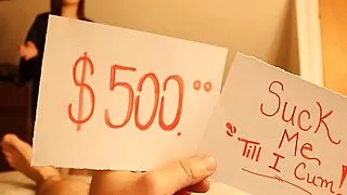 I play a game with my Stepmom - Win $500 or Give BJ