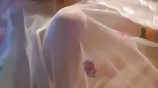 Cumming in sheer panties