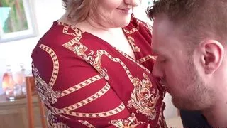 AuntJudysXXX - Mature Cougar Housewife Mrs. Kugar brings home a young man from the club