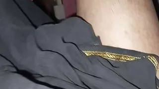 I jerking my fatty dick on my bed