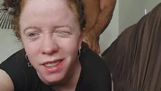 stepfather fucks his stepdaughter on the couch she films until he cums in her vagina