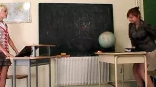 Teen sucks off gramps in mature sex trio