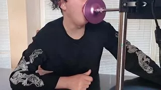 Yuki White - "A femboys first time with their fuckmachine and a new fantasy dildo"