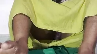 Masterbation in saree