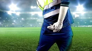 Linesman Can't Hide His Esteem For The Football Players (Fantasy) DIRTY DADDY VIDEO