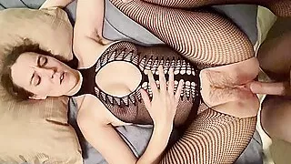 Shy slave takes a risky creampie in her pussy