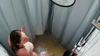 British stepmom dancing naked in the shower