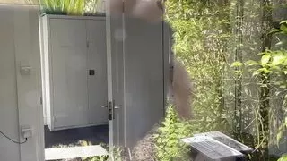 Peeping Tom Gets Caught and Legs it down the Garden Path