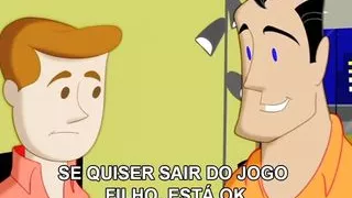 Gay cartoon the game of poker