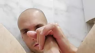 Fukin my Ass with Big Dildo while Cumming!