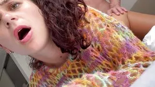 stepsister pregnant came to me in the morning and started sucking my dick