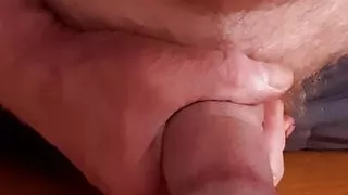 Licking up my cum so good