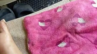 Cum on friends hanky which he send to me