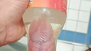 xTreme Bottle fucking with cum in water