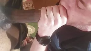 Suckin BBC after work.