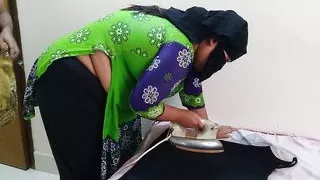 Saudi Big Ass Hot stepmom while ironing clothes, stepson come & fucks her Roughly - Arab MILF Hardcor Fuck & Cum Inside Pussy