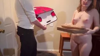 Teen Sucks the Pizza Delivery Driver's Tip